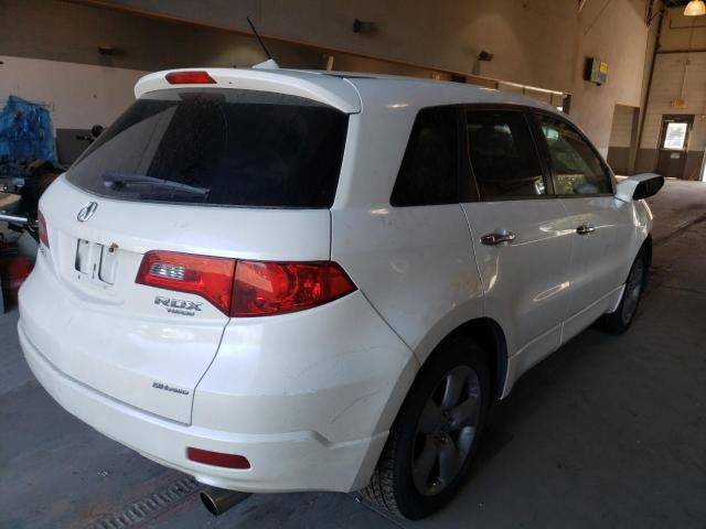 5J8TB18597A015728 - 2007 ACURA RDX TECHNO WHITE photo 4