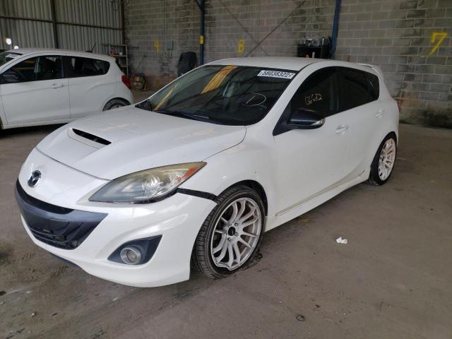 JM1BL1L32D1763147 - 2013 MAZDA SPEED 3 WHITE photo 2