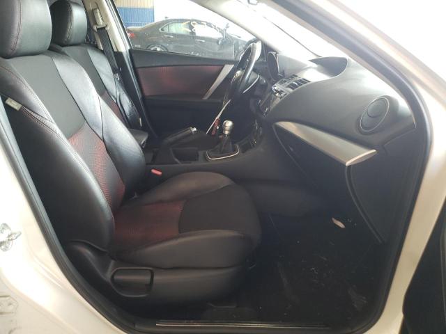 JM1BL1L32D1763147 - 2013 MAZDA SPEED 3 WHITE photo 5