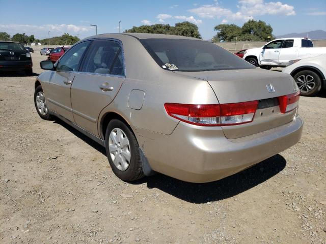 1HGCM56484A032835 - 2004 HONDA ACCORD LX GOLD photo 3