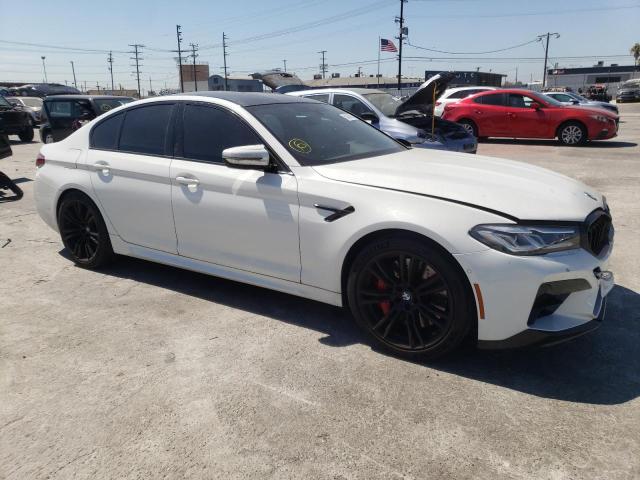 WBS83CH03MCF77637 - 2021 BMW M5 WHITE photo 1