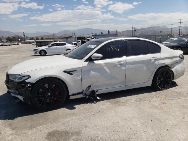 WBS83CH03MCF77637 - 2021 BMW M5 WHITE photo 9