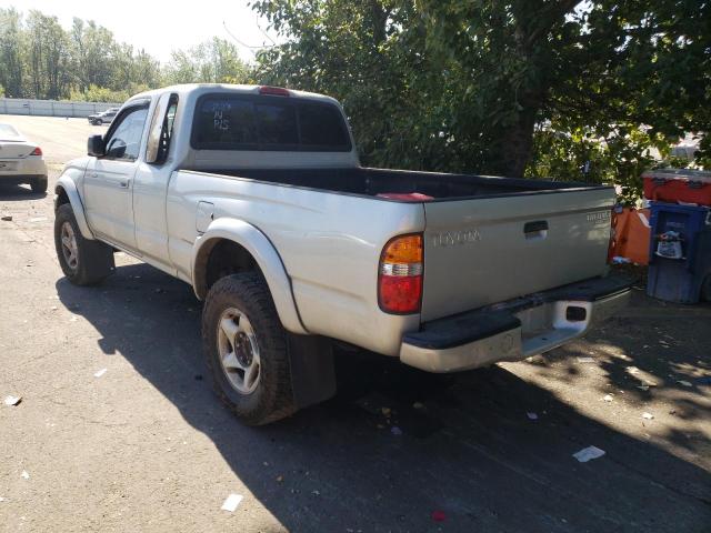 5TESN92N52Z140684 - 2002 TOYOTA TACOMA XTR BEIGE photo 3