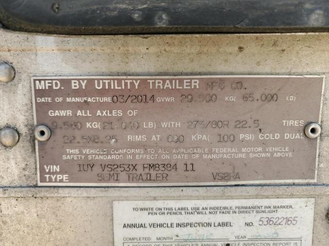 1UYVS253XFM838411 - 2015 UTILITY TRAILER Ağ foto 10