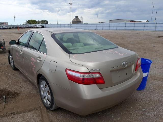 4T1BE46K57U042043 - 2007 TOYOTA CAMRY CE GOLD photo 3