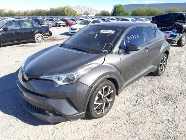 NMTKHMBX4JR061030 - 2018 TOYOTA C-HR XLE GRAY photo 2