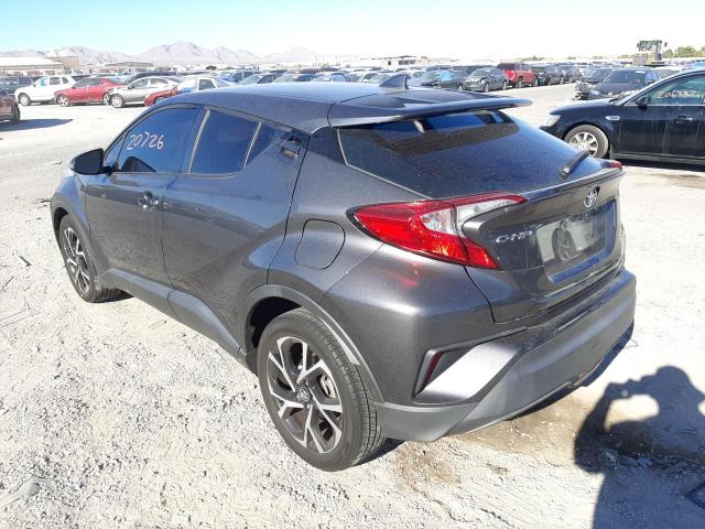 NMTKHMBX4JR061030 - 2018 TOYOTA C-HR XLE GRAY photo 3