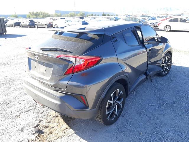 NMTKHMBX4JR061030 - 2018 TOYOTA C-HR XLE GRAY photo 4