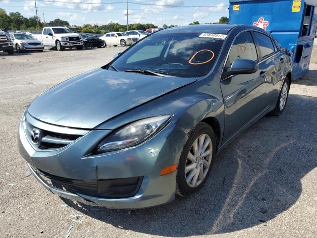 1YVHZ8DH6C5M36893 - 2012 MAZDA 6 I GRAY photo 2