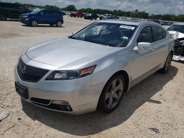 19UUA8F70EA007048 - 2014 ACURA TL ADVANCE SILVER photo 2