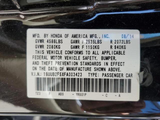 19UUB2F5XFA003423 - 2015 ACURA TLX TECH  photo 10