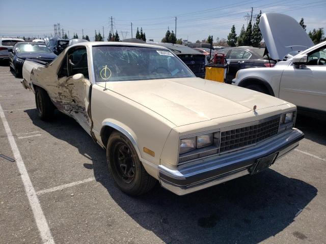 1GCCW80A6ER166013 - 1984 CHEVROLET EL CAMINO CREAM photo 1