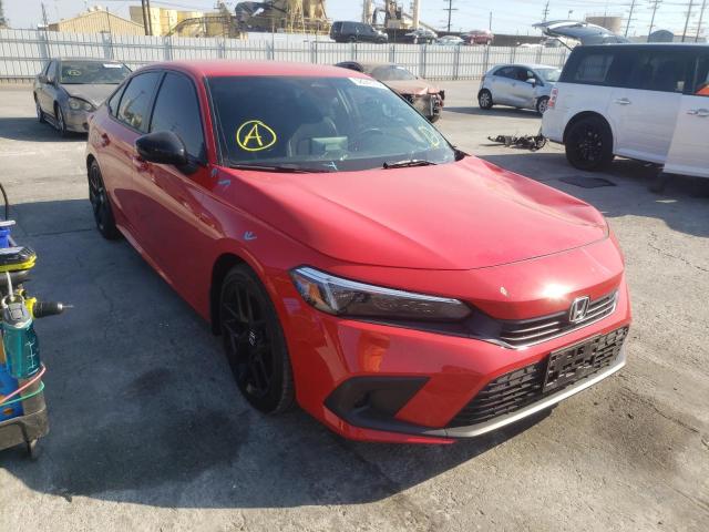 2HGFE2F51NH524546 - 2022 HONDA CIVIC SPOR RED photo 1