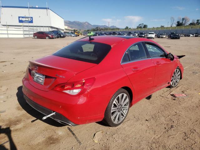 WDDSJ4GB6JN559728 - 2018 MERCEDES-BENZ CLA 250 4M RED photo 4