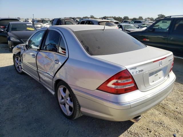 WDBRF40JX5A793376 - 2005 MERCEDES-BENZ C 230K SPO SILVER photo 3