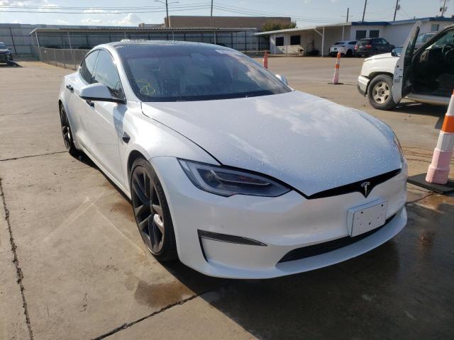 5YJSA1E56MF429313 - 2021 TESLA MODEL S Սպիտակ լուսանկար 1