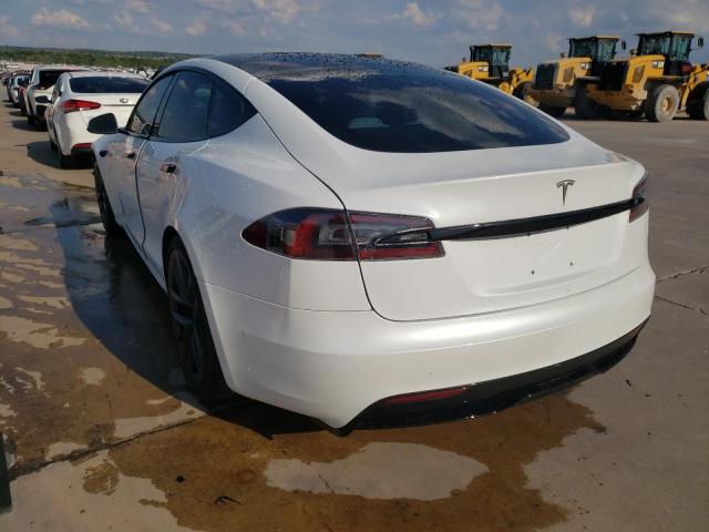 5YJSA1E56MF429313 - 2021 TESLA MODEL S Սպիտակ լուսանկար 3