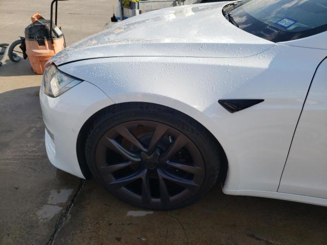 5YJSA1E56MF429313 - 2021 TESLA MODEL S Սպիտակ լուսանկար 9