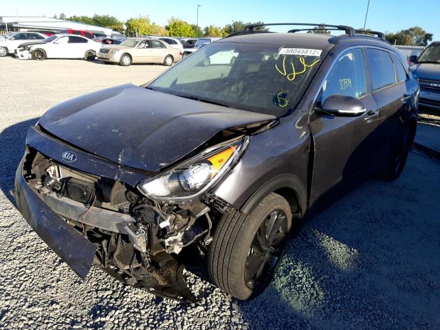 KNDCC3LC8J5136442 - 2018 KIA NIRO EX BLACK photo 2