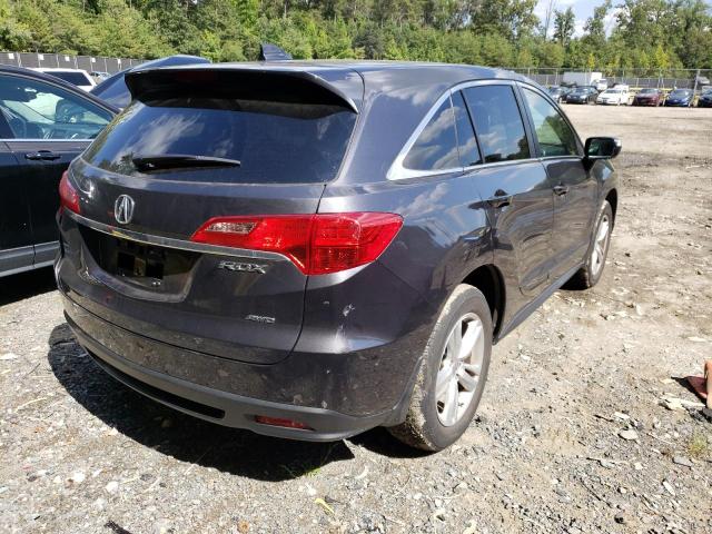 5J8TB4H58DL002003 - 2013 ACURA RDX TECHNO GRAY photo 4