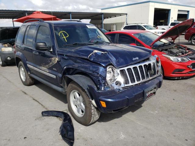 1J4GK48K16W239045 - 2006 JEEP LIBERTY SP BLUE photo 1