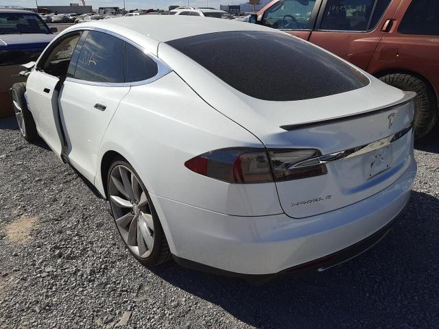 5YJSA1CP1DFP04607 - 2013 TESLA MODEL S Սպիտակ լուսանկար 3
