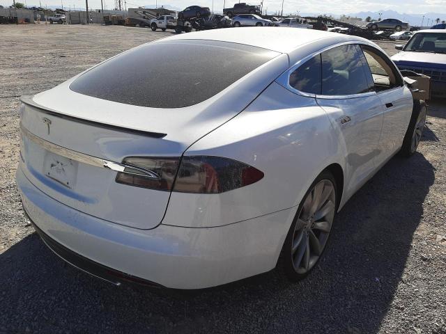 5YJSA1CP1DFP04607 - 2013 TESLA MODEL S Սպիտակ լուսանկար 4