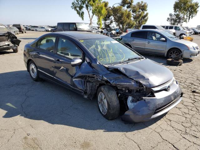 JHMFA36228S004759 - 2008 HONDA CIVIC HYBR GRAY photo 1