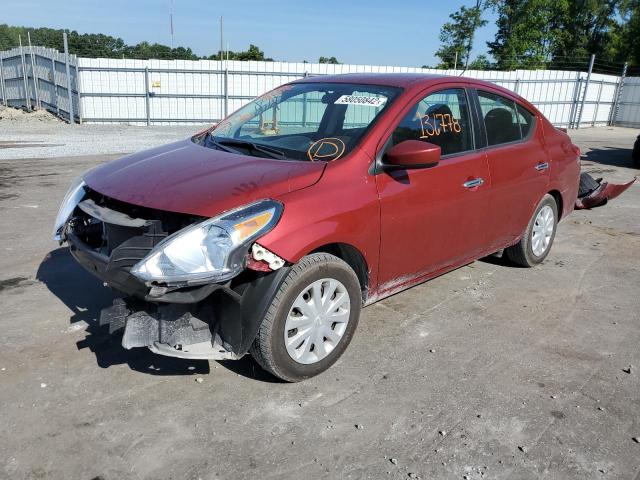 3N1CN7AP4HK411363 - 2017 NISSAN VERSA S RED photo 2