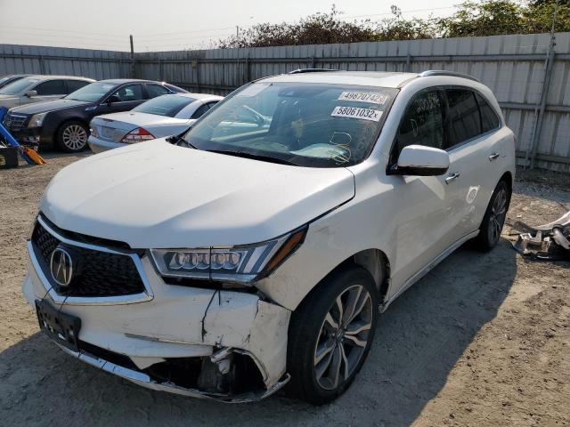 5J8YD4H85KL011068 - 2019 ACURA MDX ADVANC WHITE photo 2