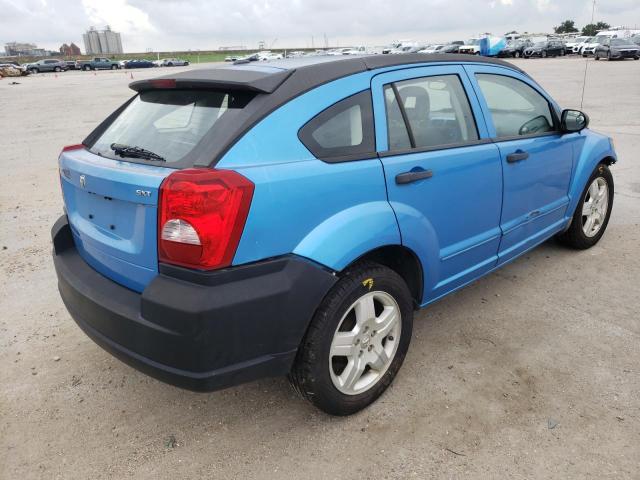 1B3HB48BX8D704223 - 2008 DODGE CALIBER SX BLUE photo 4