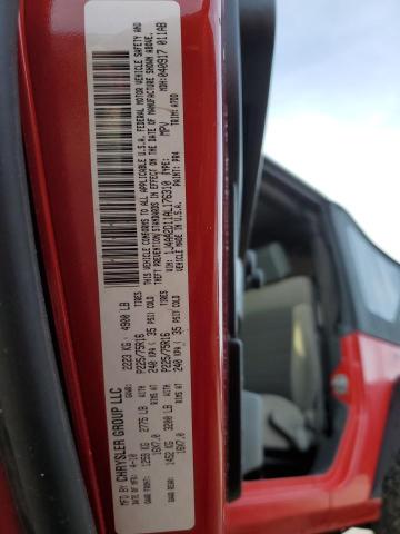 1J4AA2D11AL176310 - 2010 JEEP WRANGLER S RED photo 10