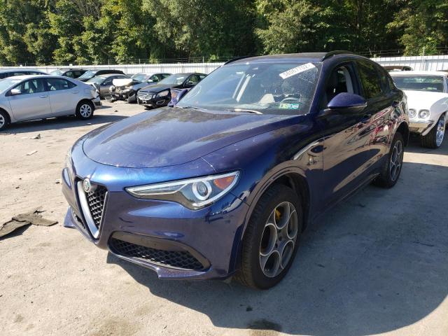 ZASPAKAN8L7C90735 - 2020 ALFA ROMEO STELVIO BLUE photo 2