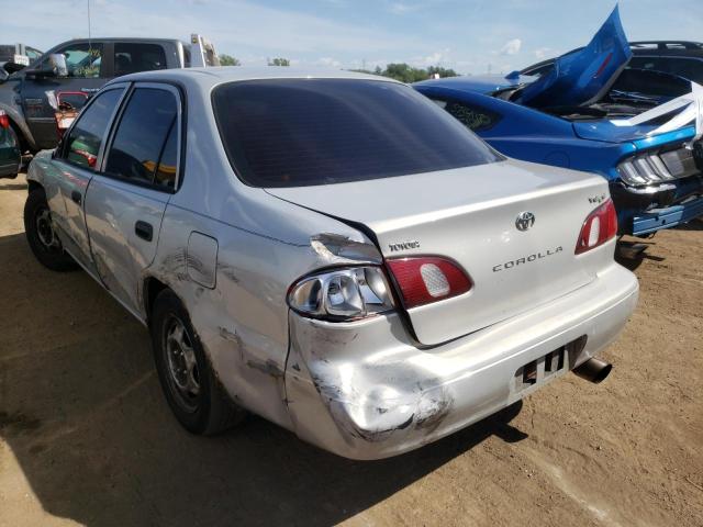 1NXBR12E7XZ176572 - 1999 TOYOTA COROLLA VE SILVER photo 3