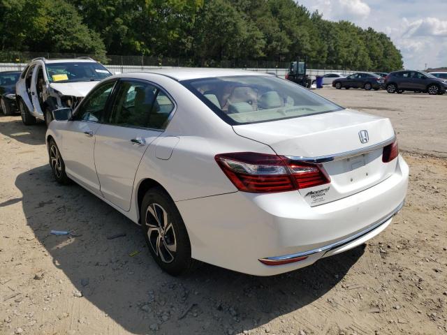 1HGCR2F43HA184527 - 2017 HONDA ACCORD LX WHITE photo 3