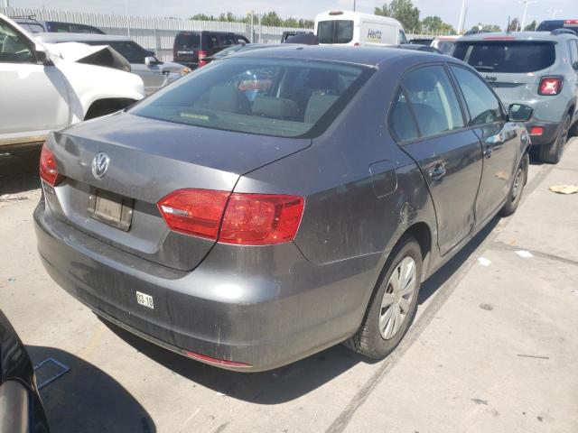 3VW2K7AJ8CM367312 - 2012 VOLKSWAGEN JETTA BASE 灰色 照片 4