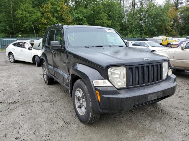 1J8GN28K48W102792 - 2008 JEEP LIBERTY SP BLACK photo 1