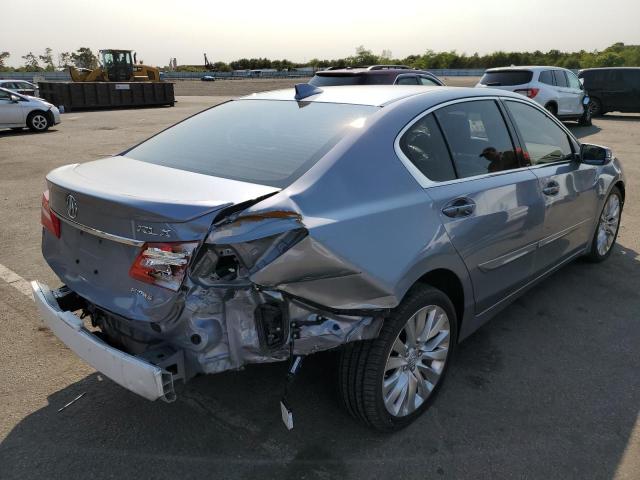 JH4KC1F90EC005456 - 2014 ACURA RLX ADVANC GRAY photo 4