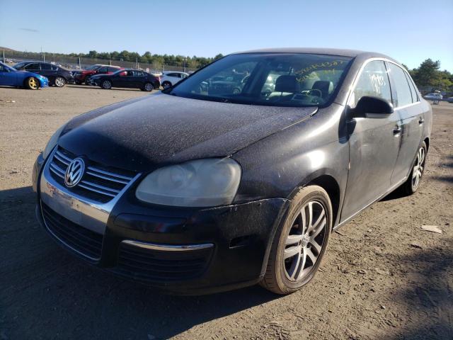 3VWDF71K05M614444 - 2005 VOLKSWAGEN JETTA BLACK photo 2