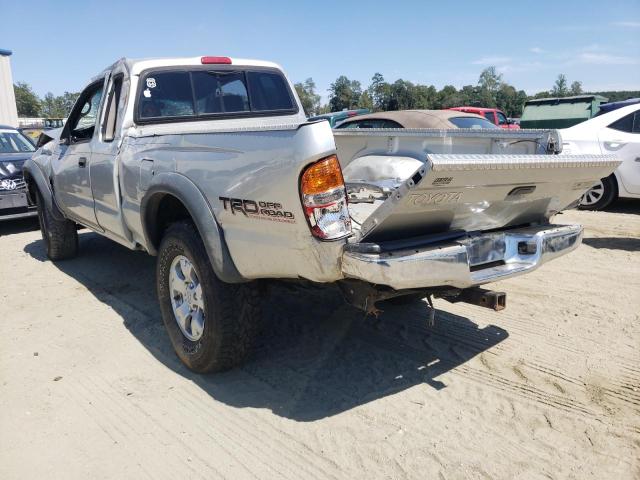 5TESN92N32Z882453 - 2002 TOYOTA TACOMA XTR SILVER photo 3