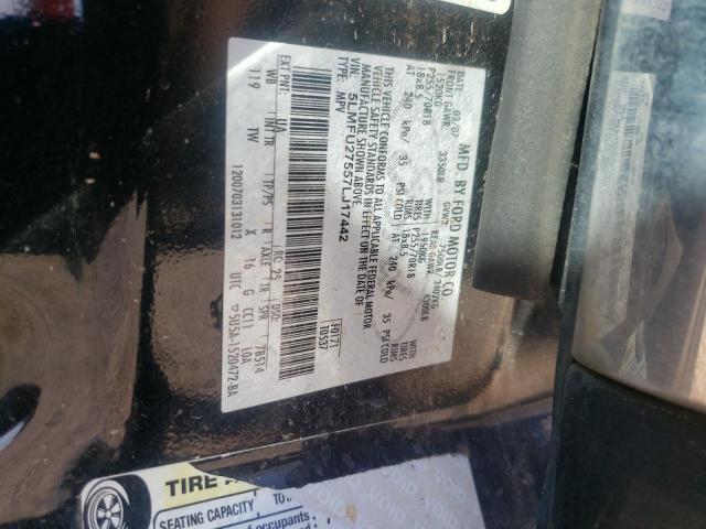 5LMFU27557LJ17442 - 2007 LINCOLN NAVIGATOR BLACK photo 10