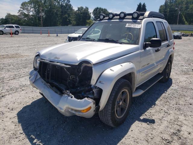 1J8GK38K33W714313 - 2003 JEEP LIBERTY RE SILVER photo 2