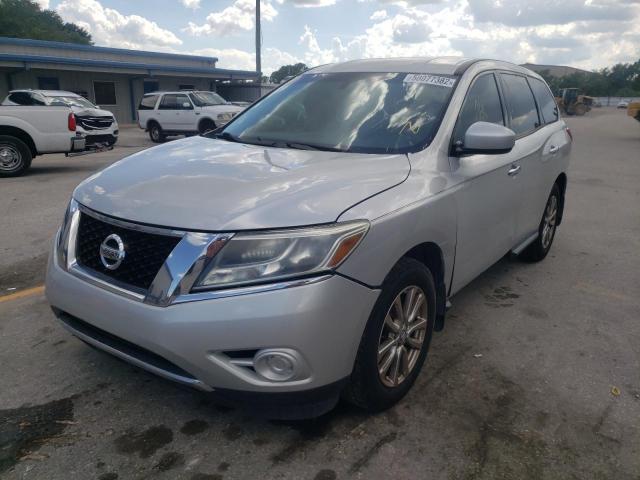 5N1AR2MN5EC723436 - 2014 NISSAN PATHFINDER SILVER photo 2