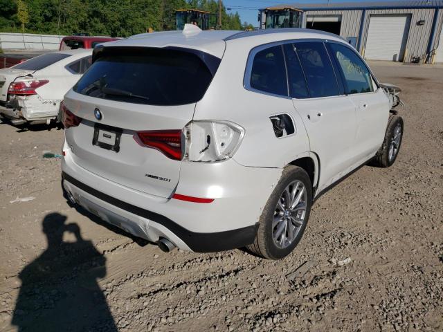 5UXTR9C52KLD97454 - 2019 BMW X3 XDRIVE3 WHITE photo 4