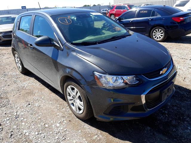 1G1JG6SB4L4116101 - 2020 CHEVROLET SONIC GRAY photo 1