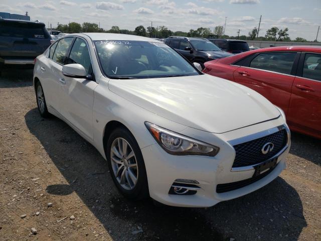 JN1BV7AR8FM399275 - 2015 INFINITI Q50 BASE WHITE photo 1