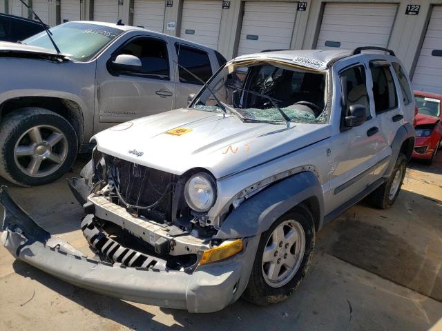 1J4GL48K25W638834 - 2005 JEEP LIBERTY SP SILVER photo 2