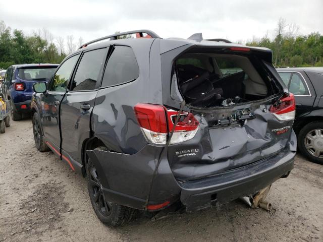 JF2SKARC5MH573443 - 2021 SUBARU FORESTER S GRAY photo 3