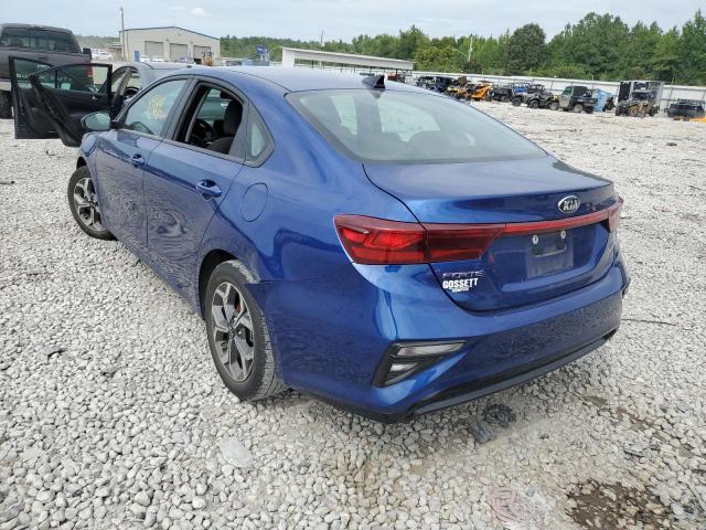 3KPF24AD1LE244880 - 2020 KIA FORTE FE BLUE photo 3