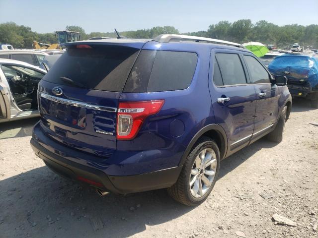 1FM5K7D82DGC59672 - 2013 FORD EXPLORER X BLUE photo 4